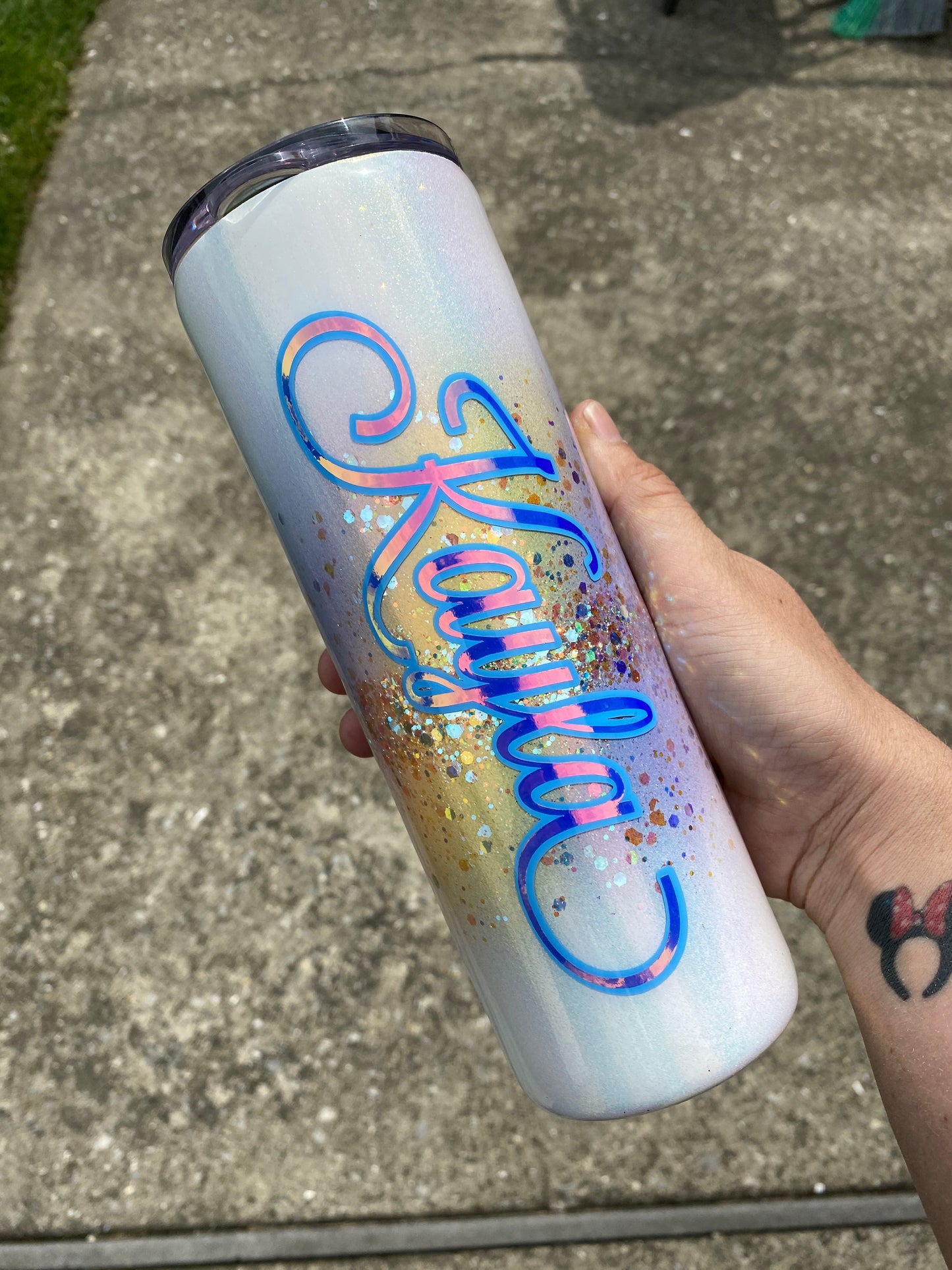 Unicorn Burst Glitter Tumbler