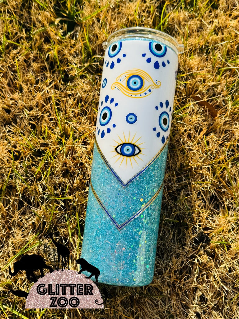 Evil Eye “V” Tumbler