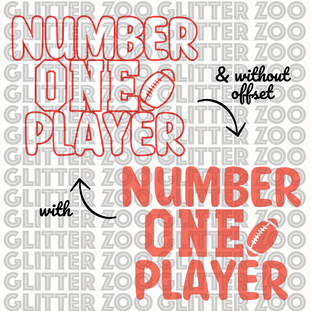 Number One Player SVG