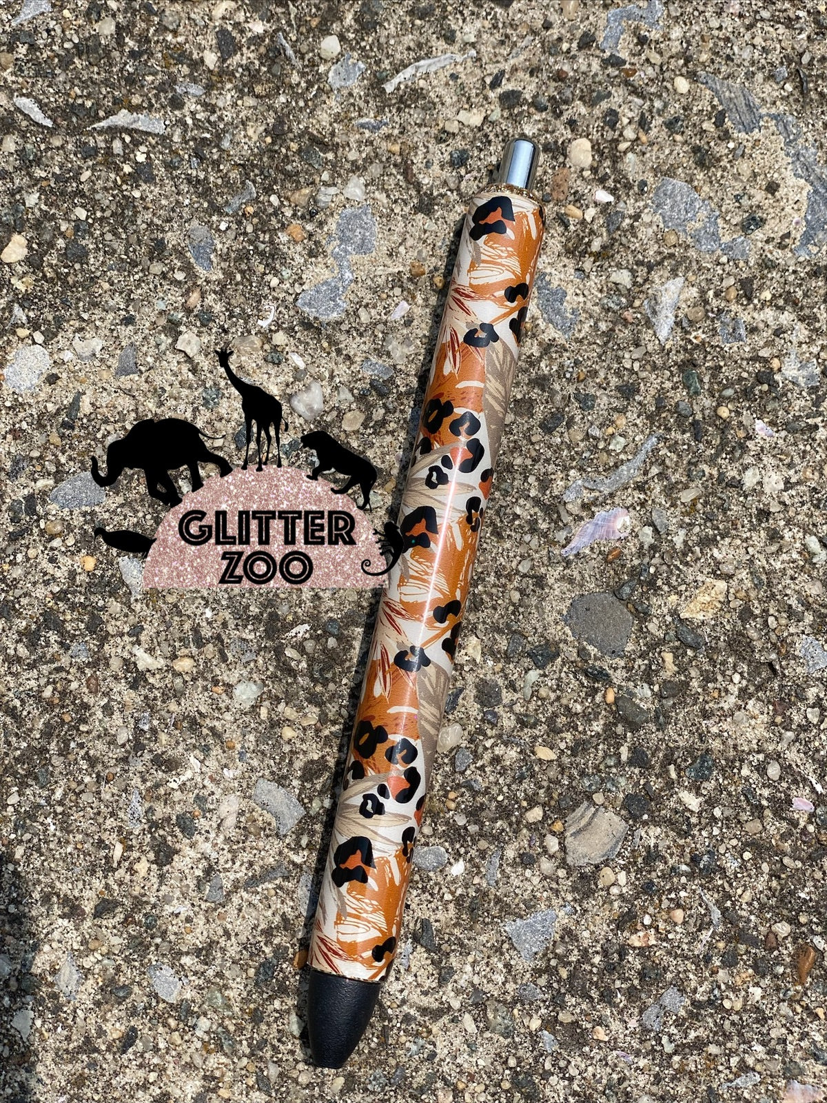 Leaves & Leopard Pen