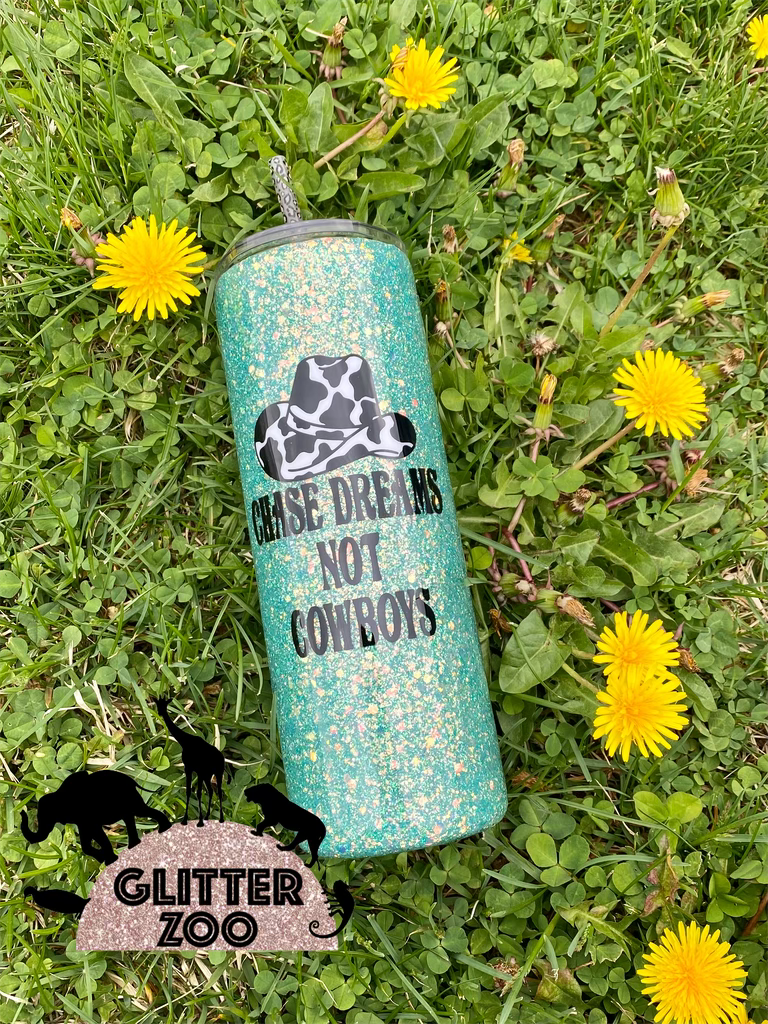 Chase Dreams Not Cowboys Tumbler