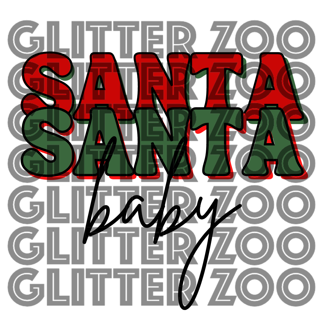 Santa Santa Baby PNG