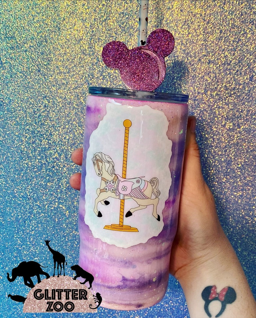 Carousel Horse Milky Way Kids Tumbler