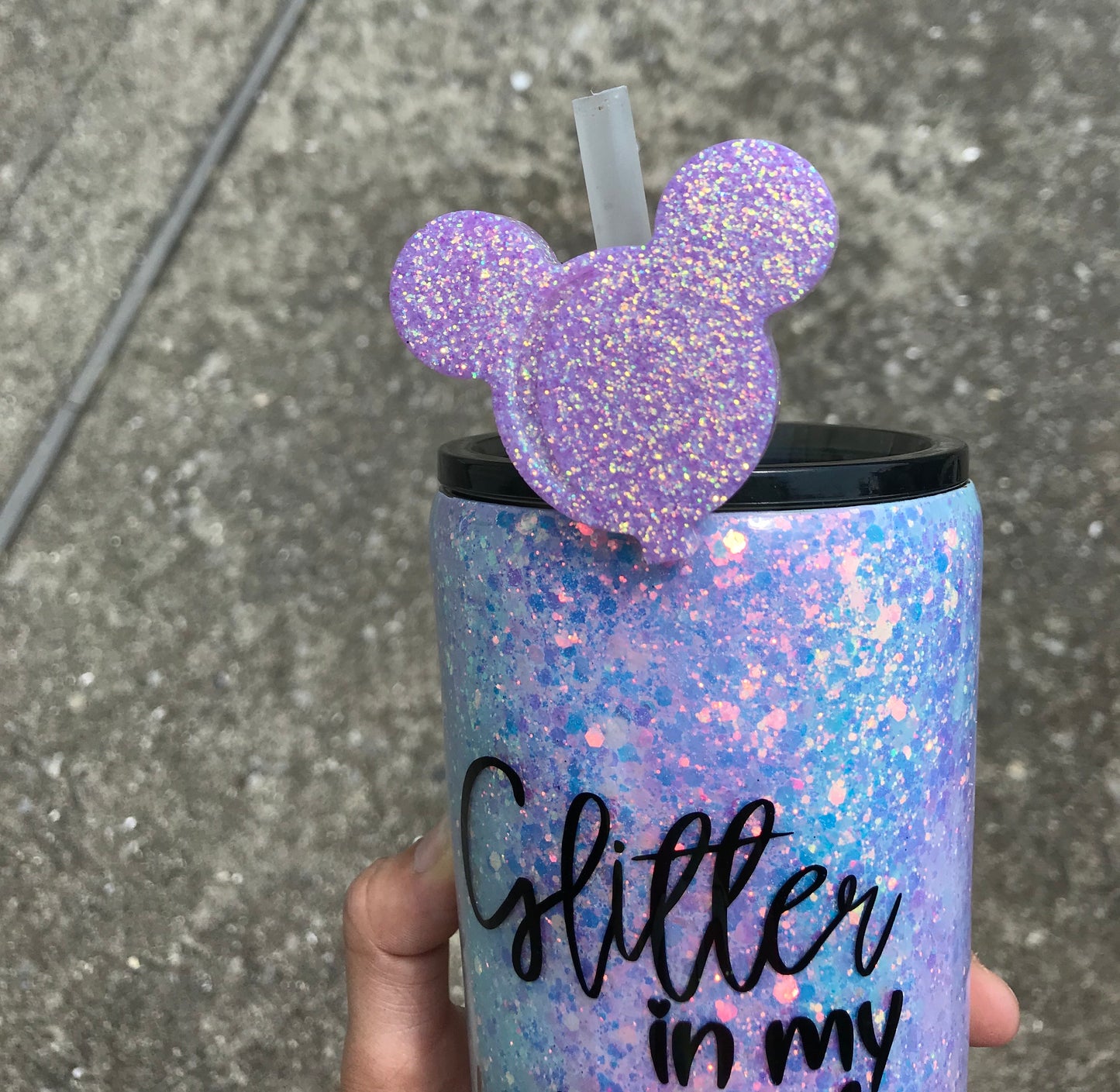 Mouse Ballon Straw Topper