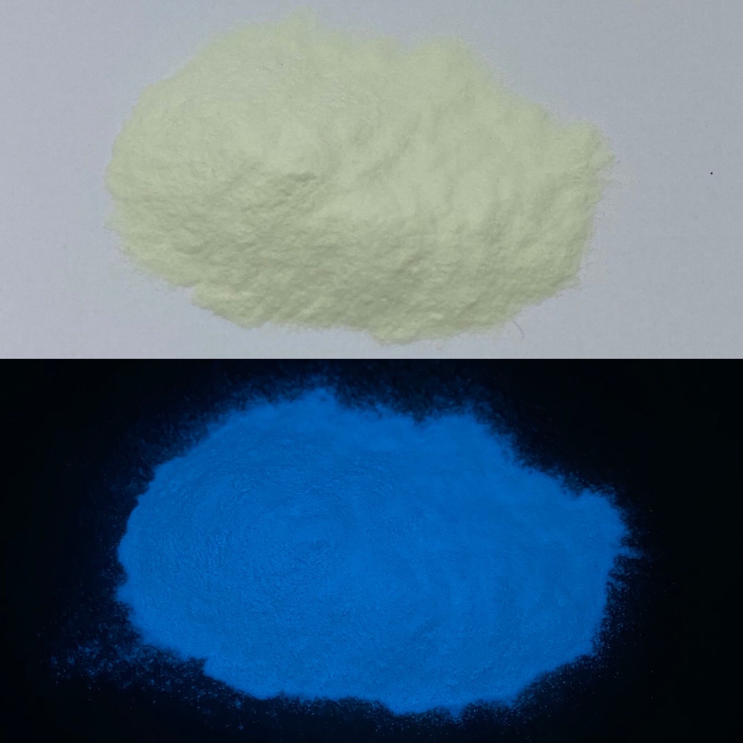 White to Blue Glow Powder
