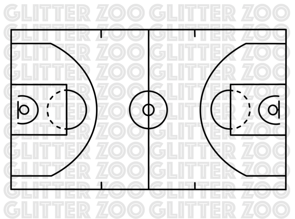 Basketball Court SVG