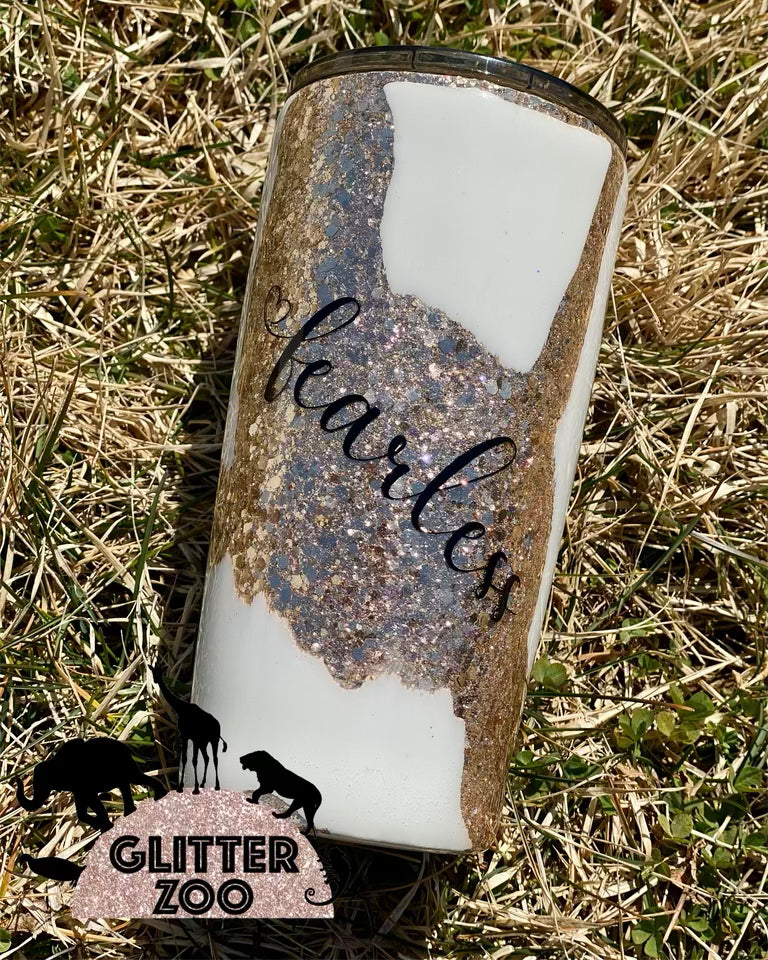 Fearless Distressed Tumbler