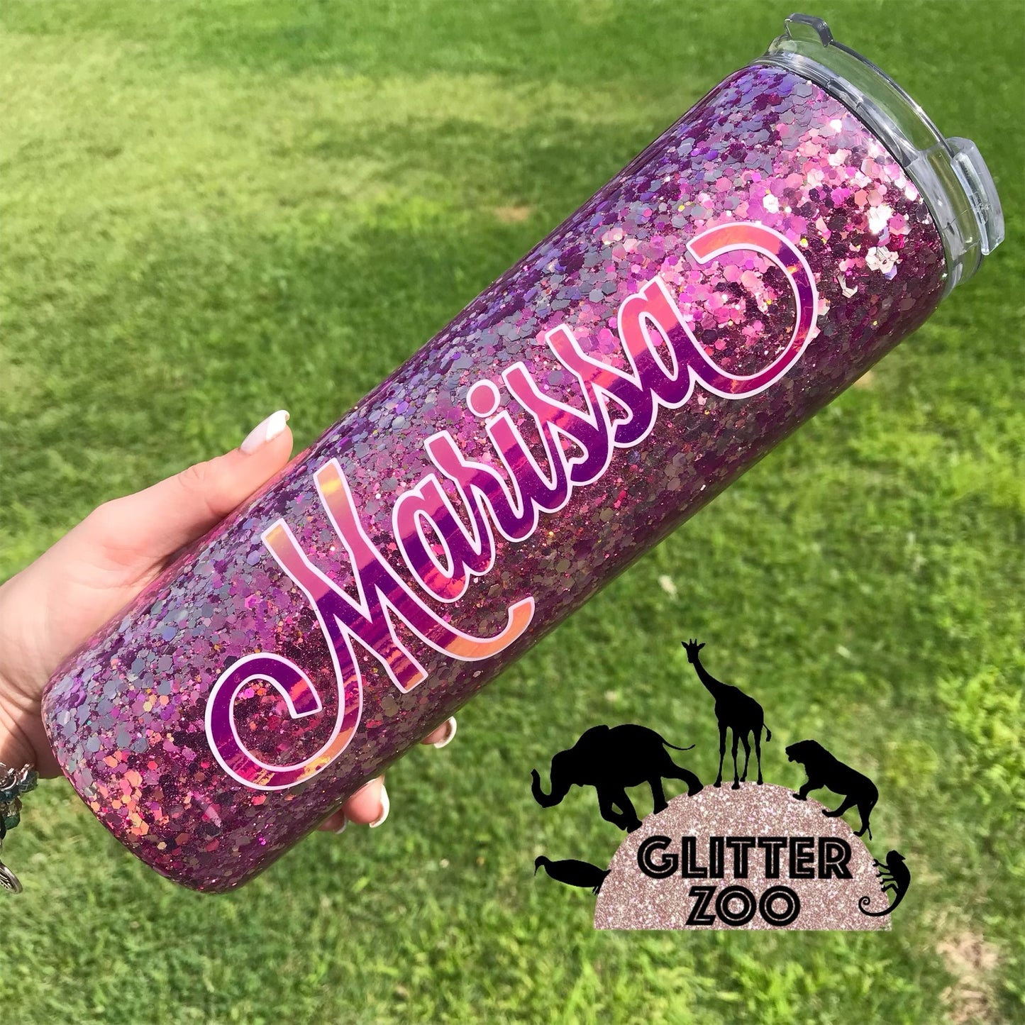 Custom Glitter Tumbler