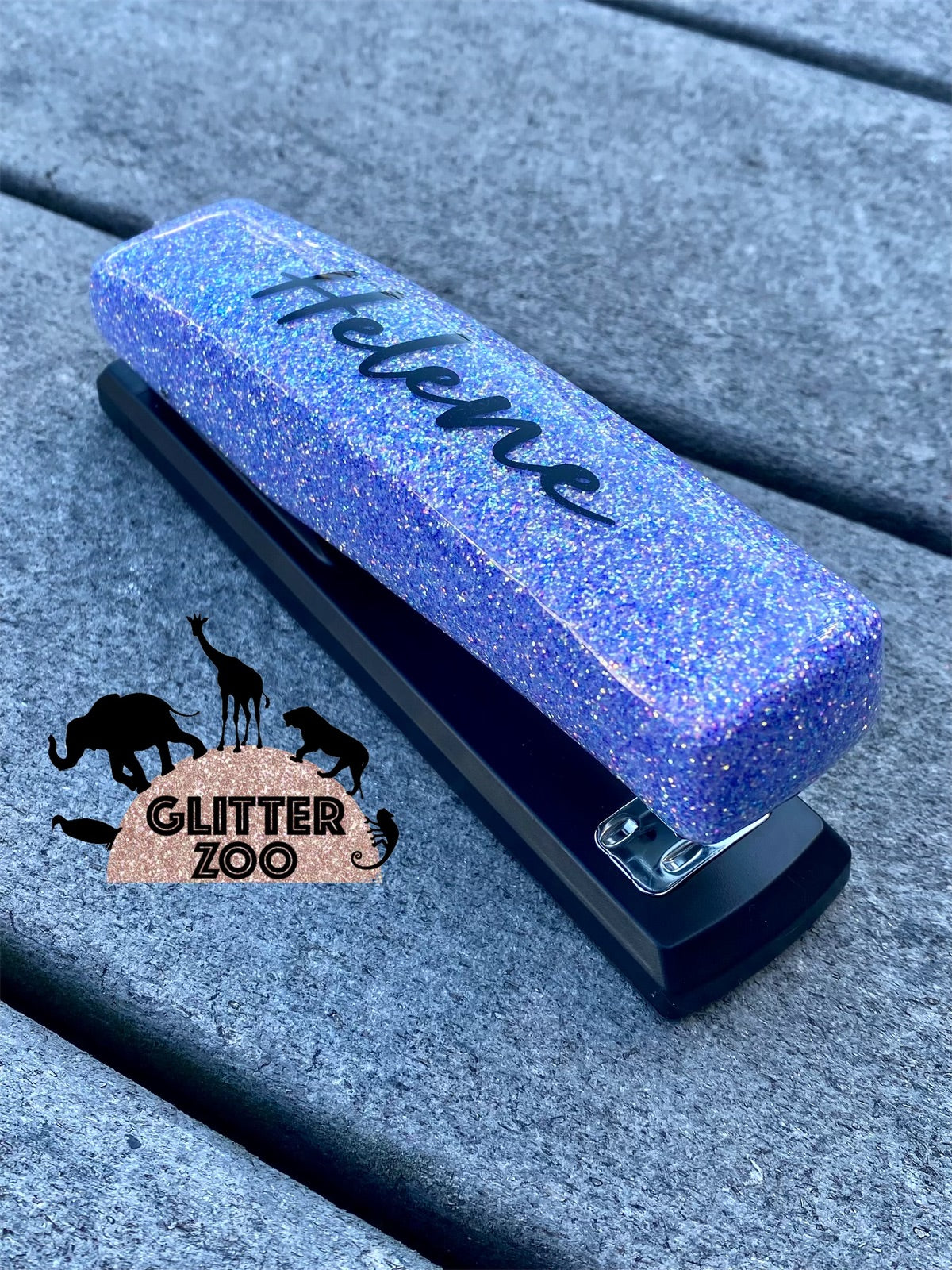 Custom Stapler – Glitter Zoo