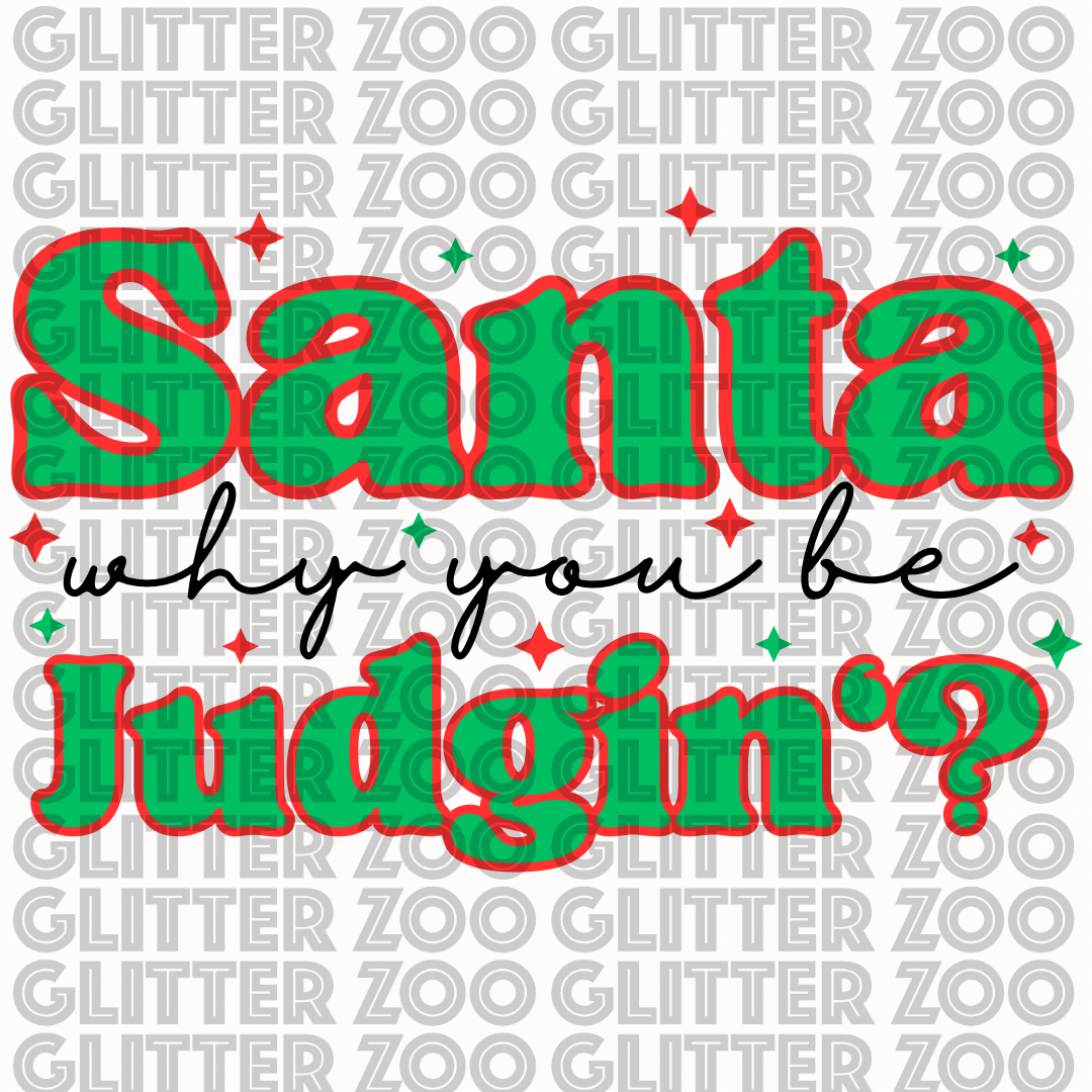 Santa Judging - SVG