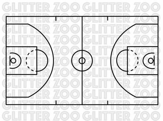 Basketball Court SVG