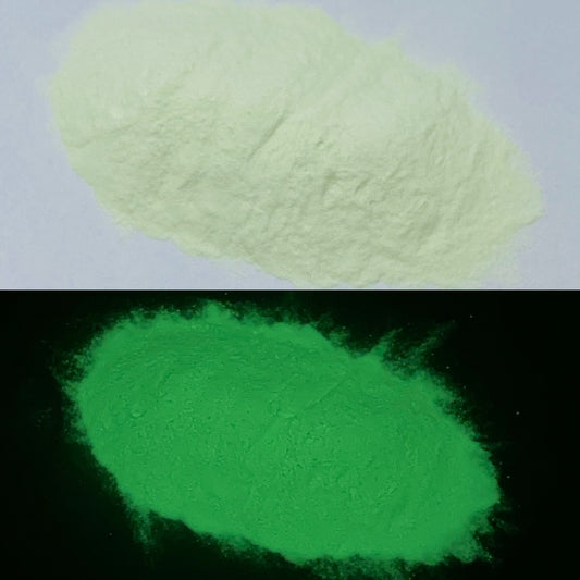 White to Green Glow Powder
